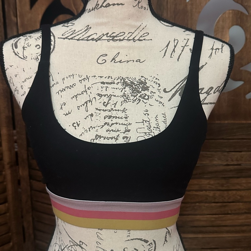 POPFLEX Tropicana Sports Bra with Colorful Stripes - Picture 4 of 8